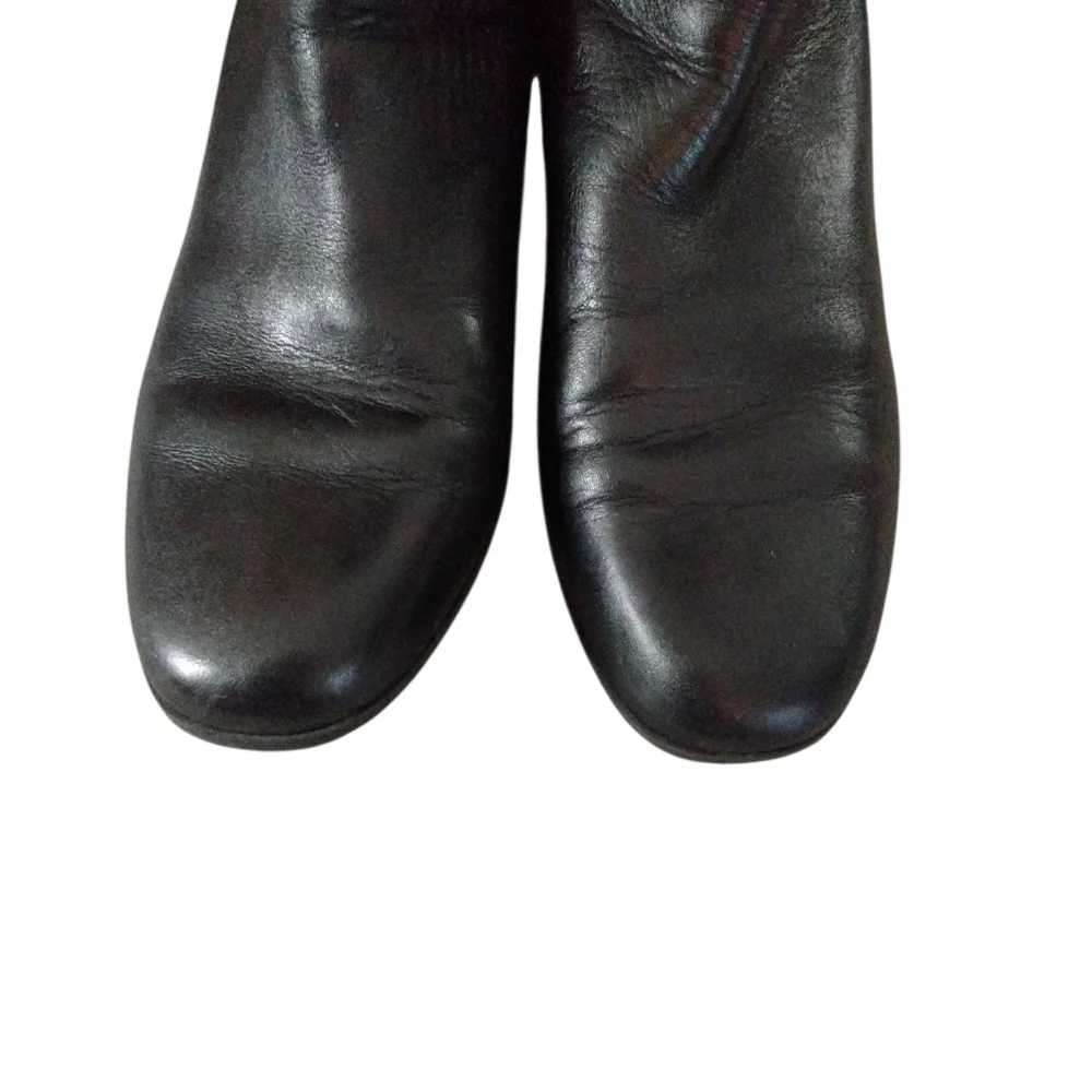 Vince Camuto Karita Knee High Black Leather Over The Knee Boots Size 6.5
